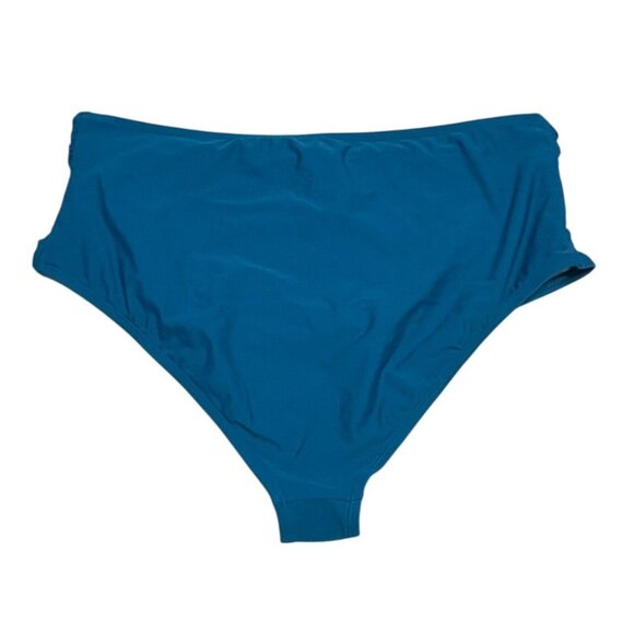 High Waisted Swim Bikini Bottoms 2 Pack Size 3X Blue and Neon Animal Print New - Picture 7 of 10